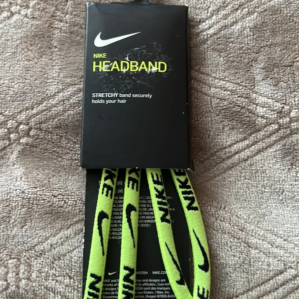 Nike Headband New color Neon green and black Nike logo